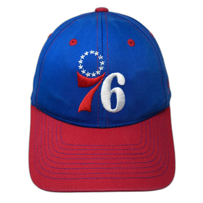 Philadelphia 76ers NBA Zephyr Snapback Hat Blue Red White One Size Cotton Star