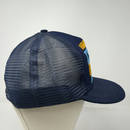 Blue Trucker Hat OS I Married A Nun Graphic Mesh Back Snapback Joke Pun Sun