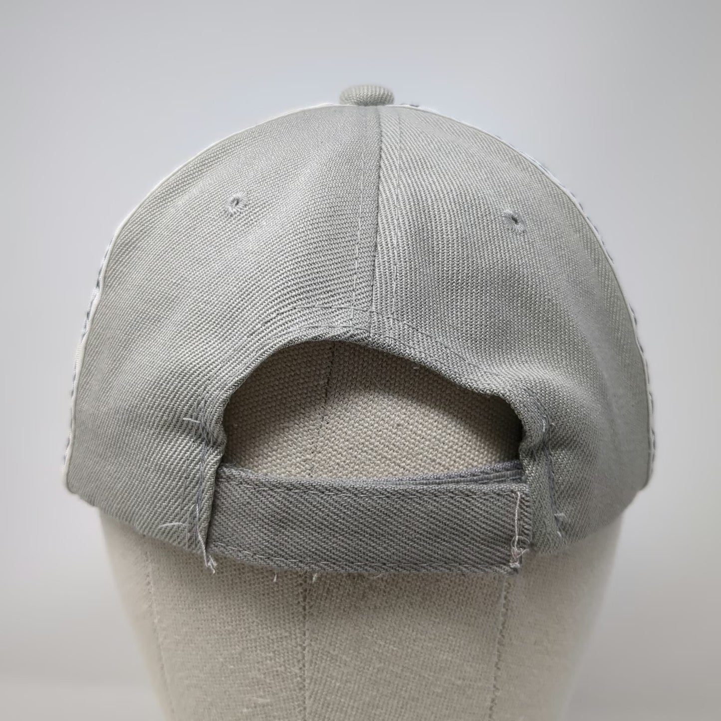 Gray Baseball Cap One Size NY New York Logo Taping Strapback Hat Embroidered
