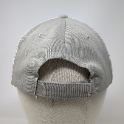 Gray Baseball Cap One Size NY New York Logo Taping Strapback Hat Embroidered