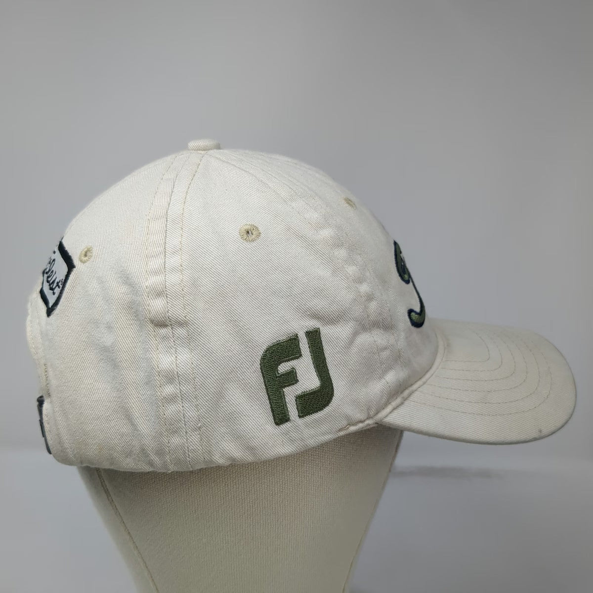 Titleist Baseball Cap Beige One Size FootJoy FJ Adjustable Cotton Green Blue hat