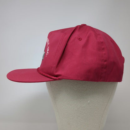 Peterbilt Pink One Size 5 Panel Hat Idaho Boise Semi Truck Rope Snapback Graphic