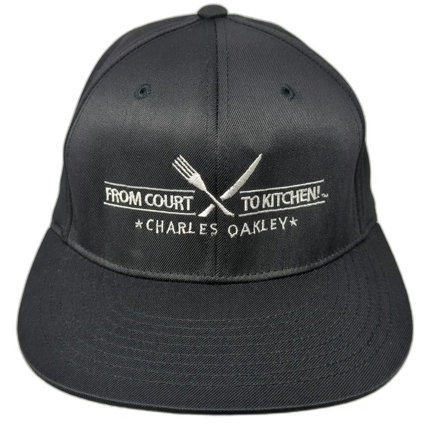 Pacific Headwear Baseball Cap Black XL Charles Oakley From Court To Kitchen Hat