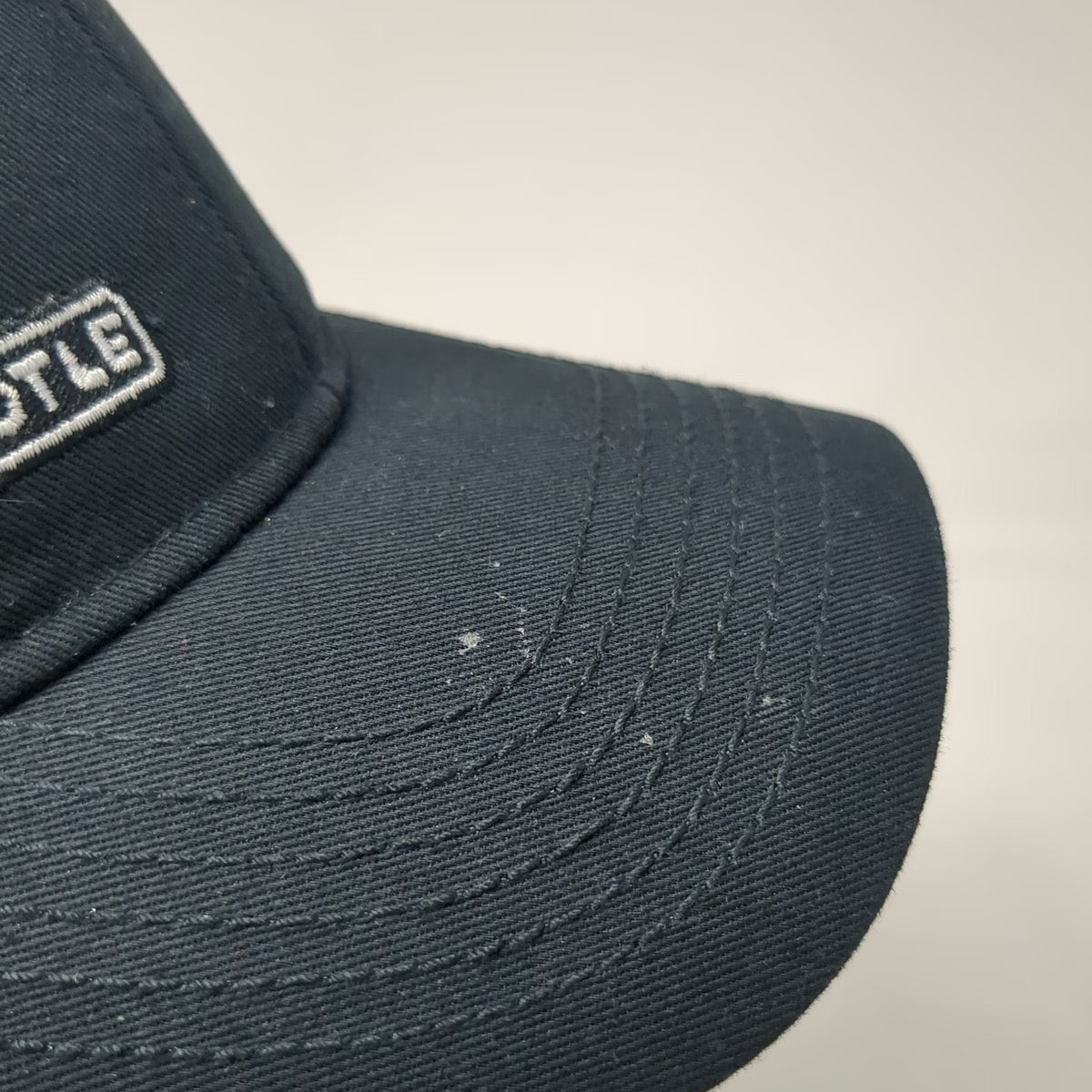 Loomstate Chipotle Baseball Cap Black One Size Organic Cotton Strapback Hat Logo