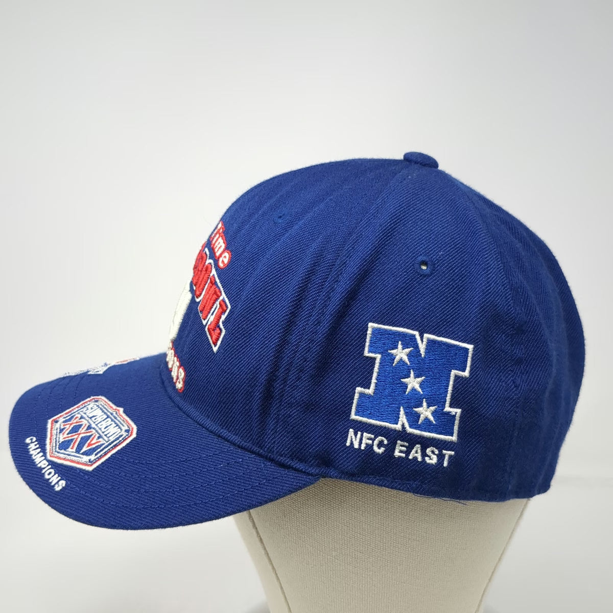 Reebok NFL New York Giants Blue 7 1/2 Baseball Cap Super Bowl XXI XXV Champs Hat