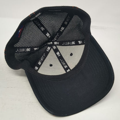 New Era San Francisco Giants MLB Baseball Cap Black Orange M Mesh Back Stretch Fit