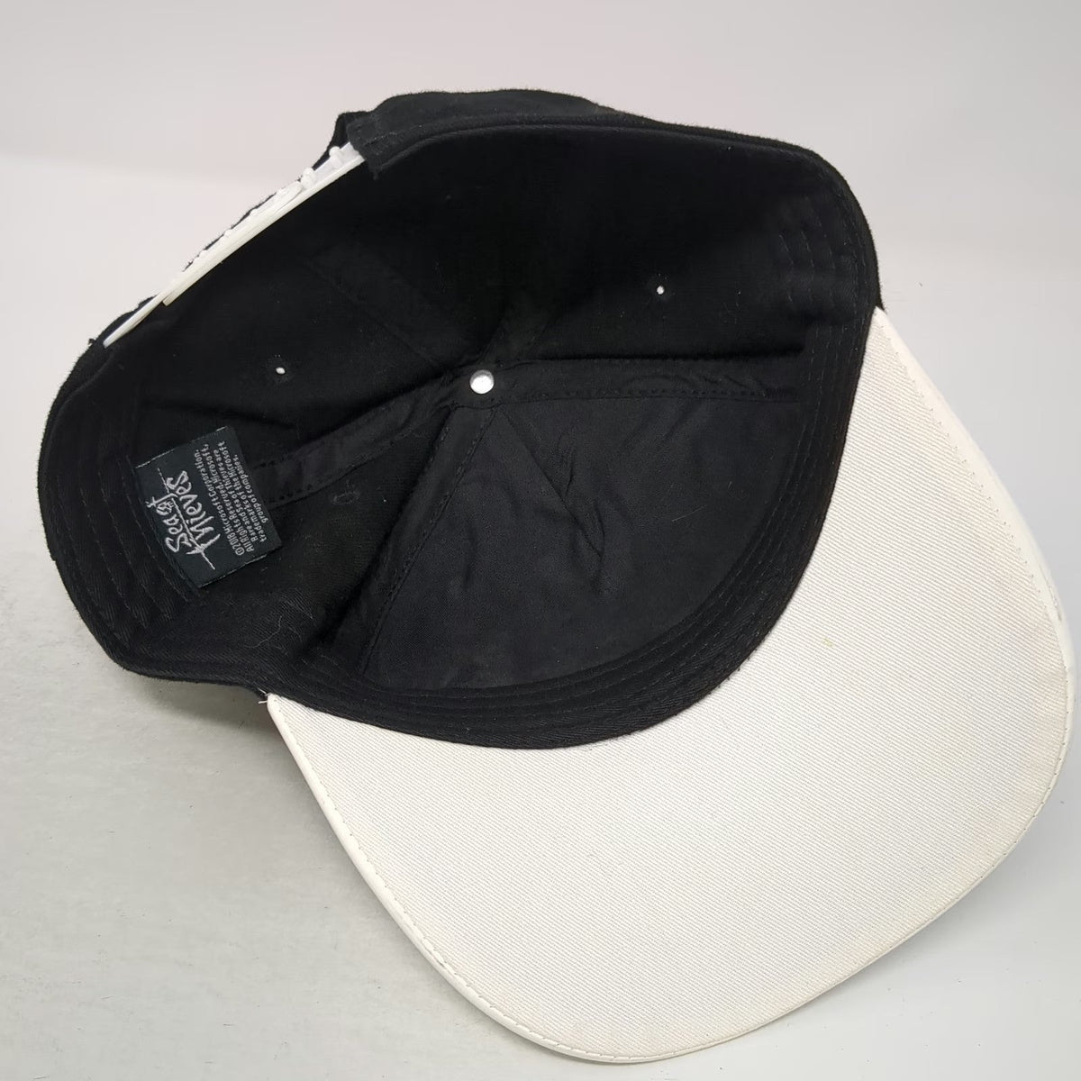 Sea of Thieves 5 Panel Black One Size Snapback Video Game Bird Graphic Hat