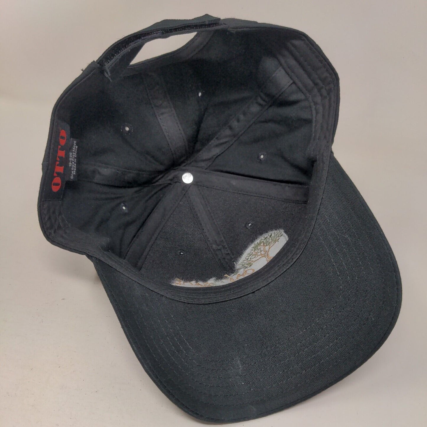 Oak & Sage Realty Strapback Hat Black OSFM Embroidered 6 Panel Otto