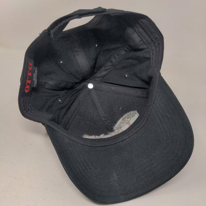Oak & Sage Realty Strapback Hat Black OSFM Embroidered 6 Panel Otto