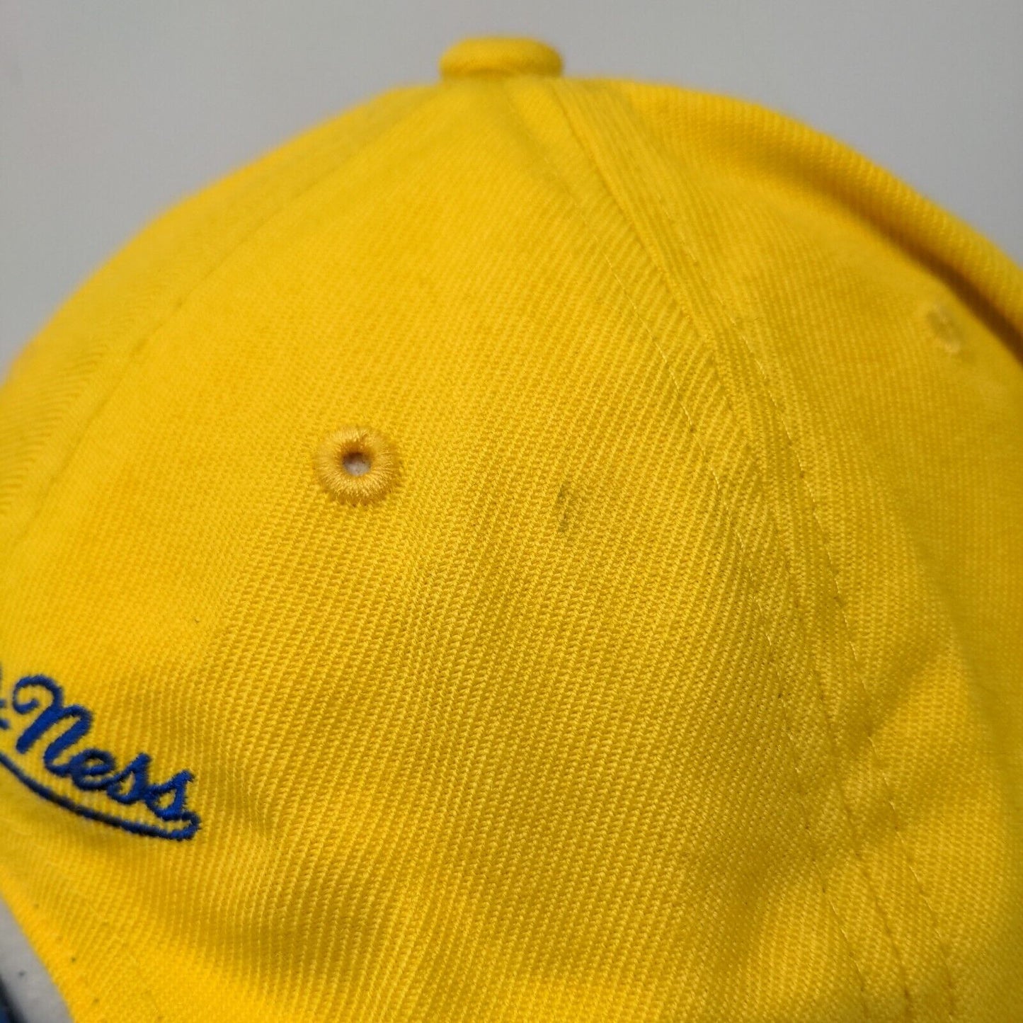 Mitchell & Ness Men's Snapback Hat Yellow Blue Denver Nuggets Embroidered Logo