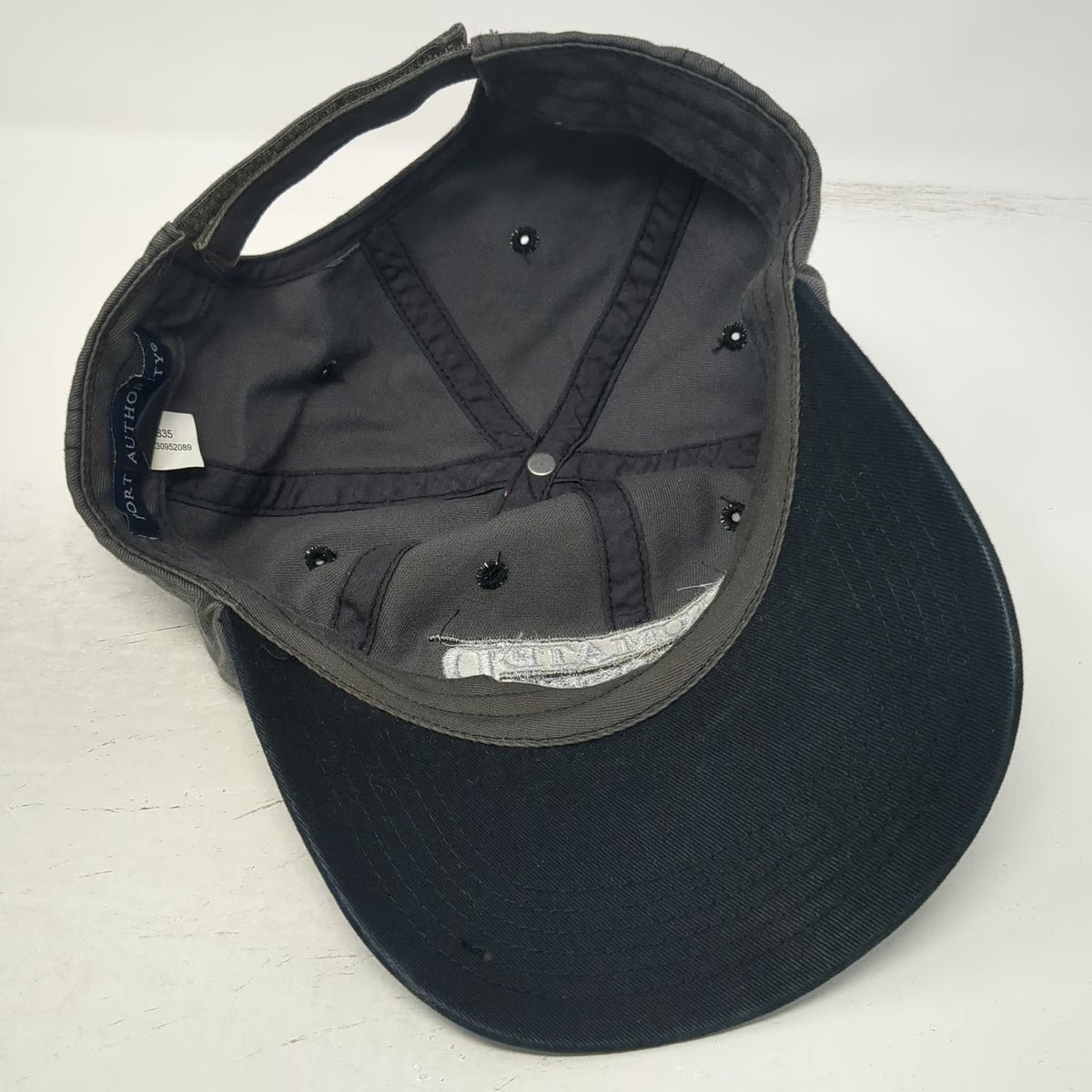 Port Authority Baseball Cap Gray One Size Automated Dairy Systems Strapback Hat
