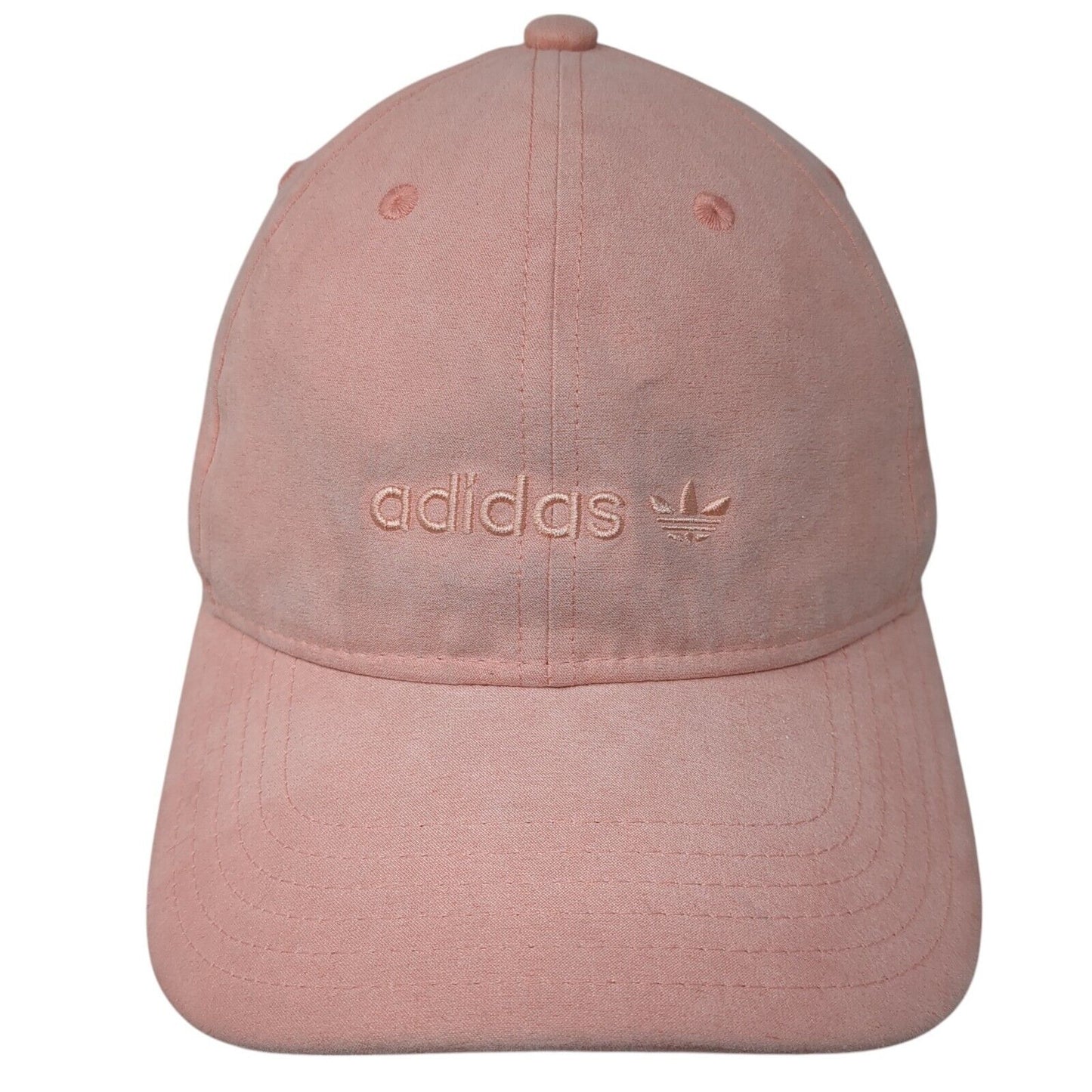 Adidas Slideback Hat Pink One Size Adjustable Embroidered Trefoil 6 Panel