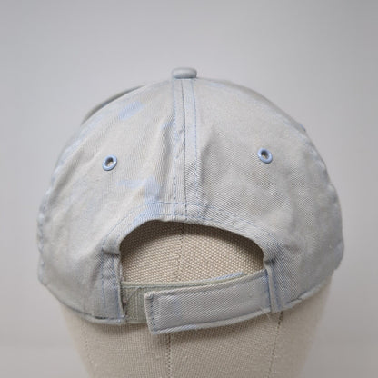 Faded Glory Strapback Hat Blue One Size Adjustable Vented Holes 6 Panel Blank