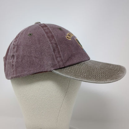 BJR Classic Headwear Baseball Cap Red One Size Ocean City Shield Embroidered Hat