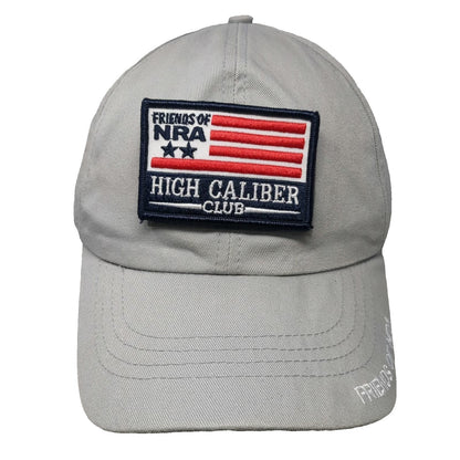 Americap Baseball Cap Gray One Size NRA High Caliber Club Patch Made in USA hat