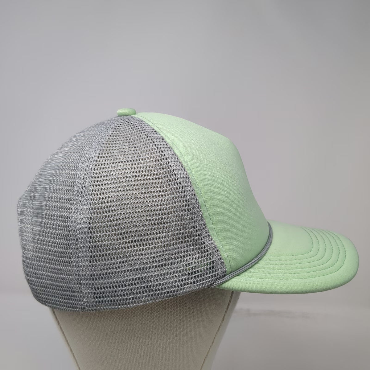 Pacific Headwear Trucker Hat Green One Size Mesh Back RME Logo Rope Snapback