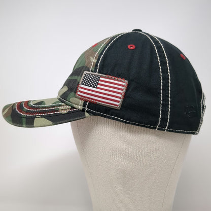 Outdoor Cap Baseball Cap Green Black Red One Size American Flag Camo Patch Hat