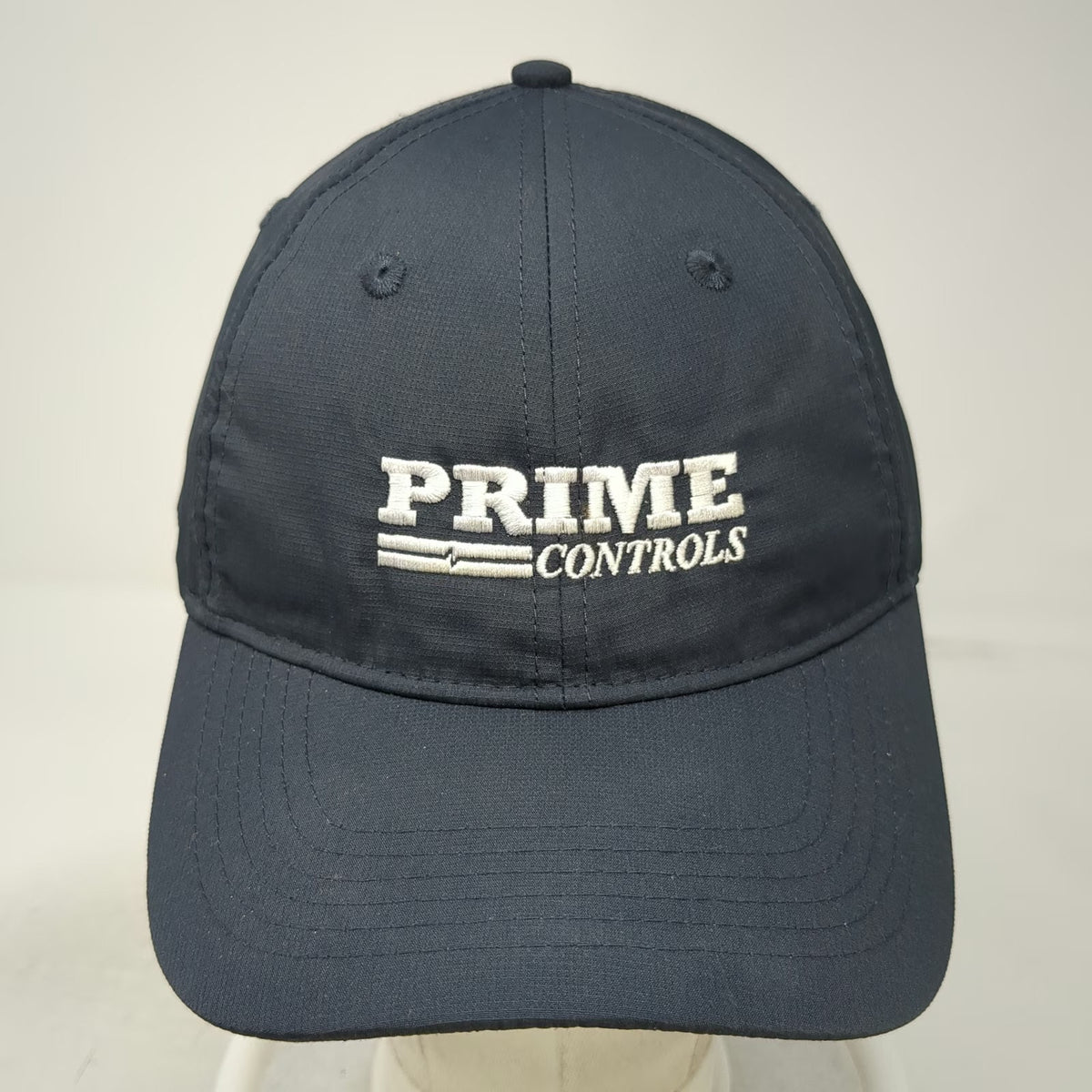 Adams Baseball Cap Gray One Size Prime Controls Logo Performance Polyester Hat