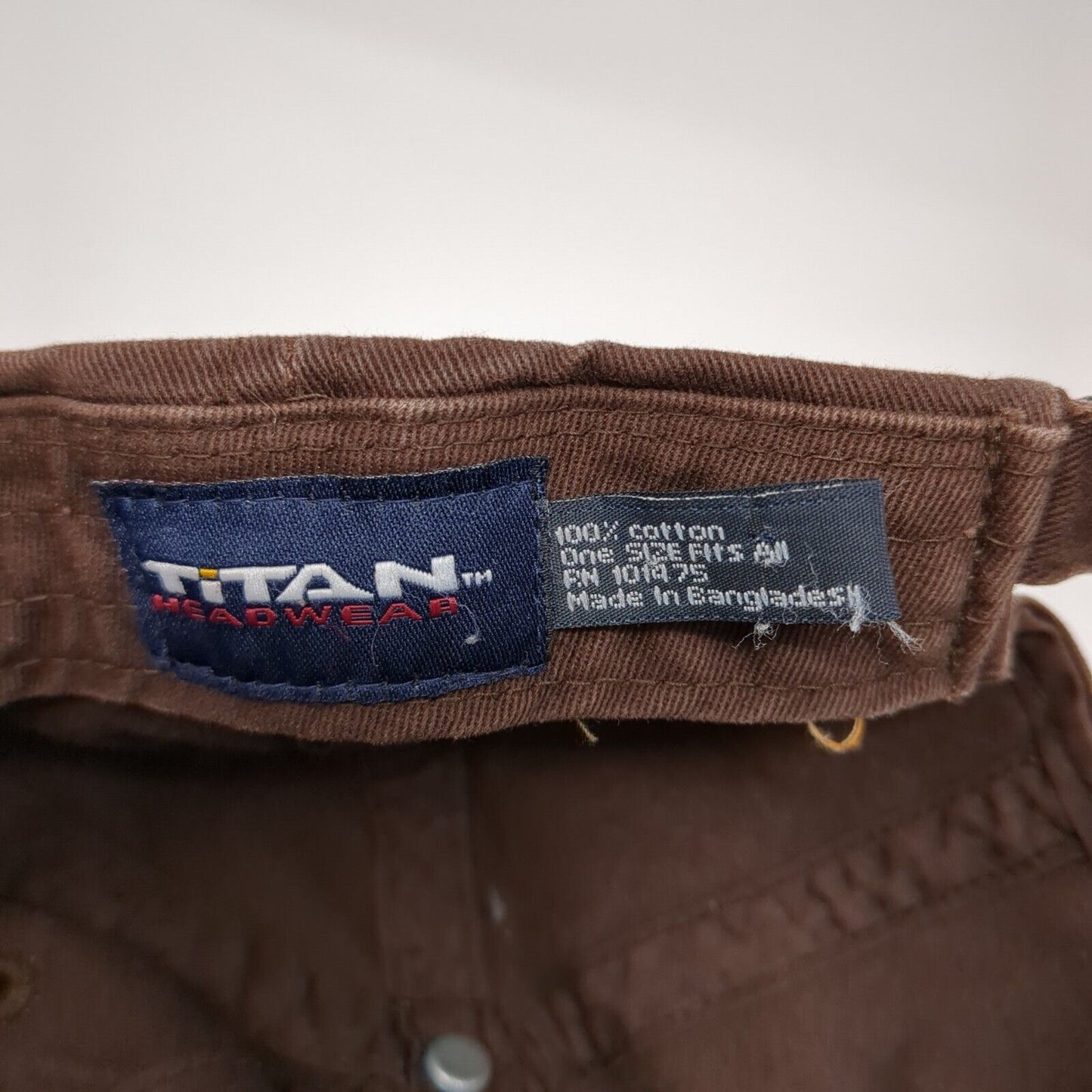 Grand Teton National Park Slideback Hat Brown One Size Embroidered Titan