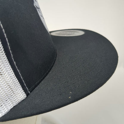 Yupoong Trucker Hat Black One Size Hometown Bar B Que Owl Logo Snapback Mesh