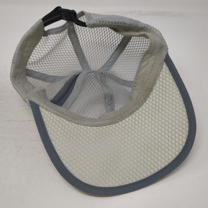 Baseball Cap Gray One Size Mesh Honeycomb Strapback Side Graphic Breathable Hat