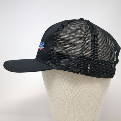 Otto Trucker Hat Black Red Blue One Size Stateline Trucking Grain Gravel Mesh
