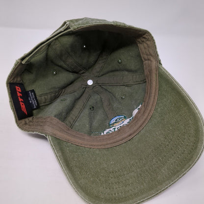 Madison Valley Bank Strapback Hat Green One Size Embroidered Otto