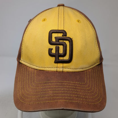 San Diego Padres MLB New Era Baseball Cap Brown One Size Snapback Hat SD Logo