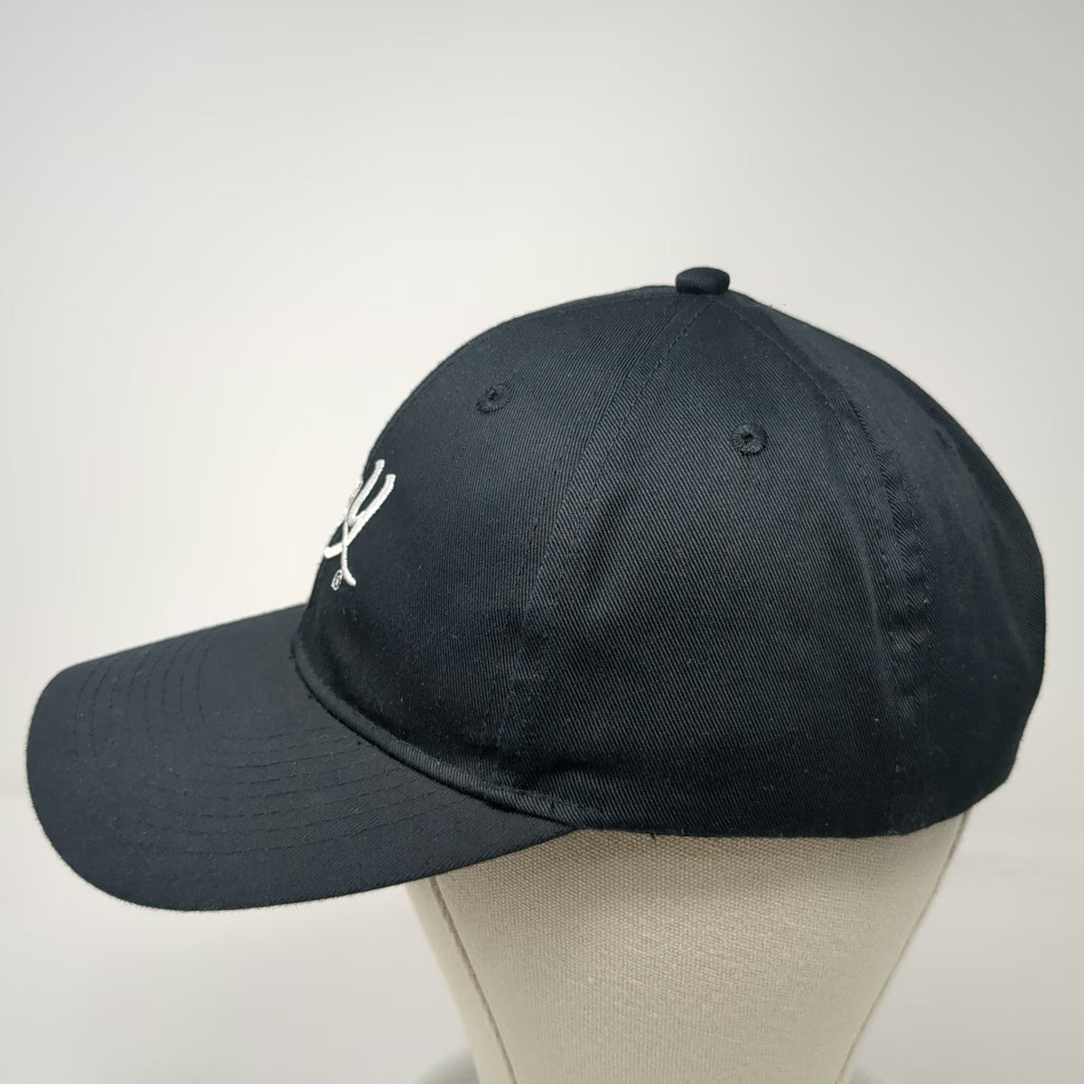 Port Authority Baseball Cap Black One Size Big Y World Class Market Logo Hat