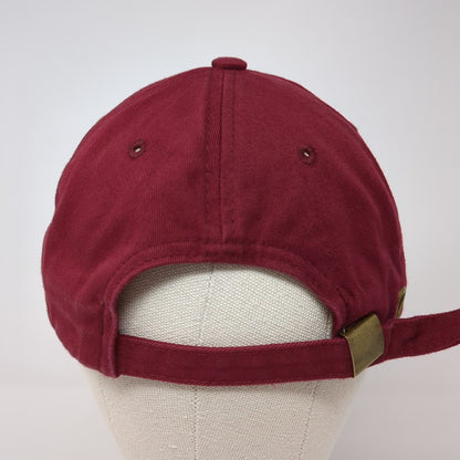 Maui Palm Trees Slideback Hat Red One Size Adjustable Solid 6 Panel