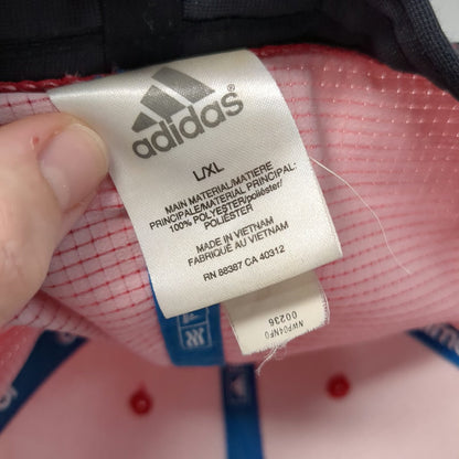 Adidas Baseball Cap Red XL Jug Mountain Ranch Golf Hat Flexfit Climacool Mesh