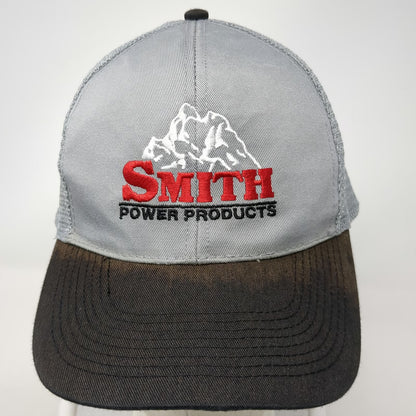 OTTO Trucker Hat Gray One Size Smith Power Products Mountain Logo Mesh Snapback