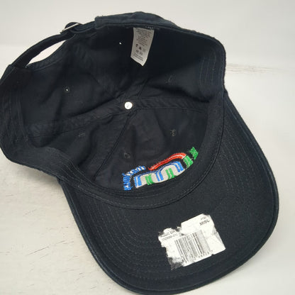 Nike Baseball Cap Black One Size Wilson Maximus Embroidered Swoosh Slideback Hat