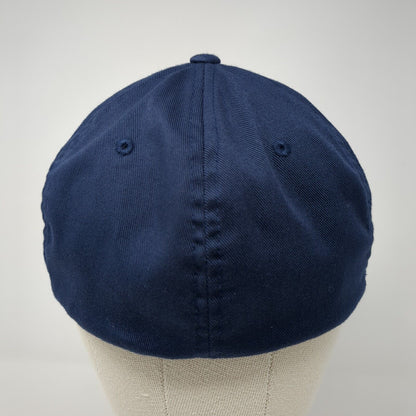 ESTECH Fitted Hat Blue L/XL Flexfit Lightweight Embroidered Port Authority
