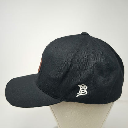 Branded Bills Fitted Hat Black XL Legacy Outdoors Leather Patch Flexfit Curved
