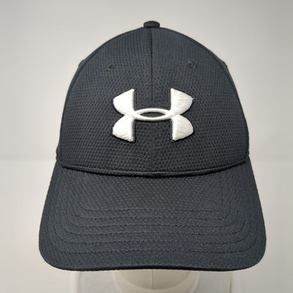 Under Armour Fitted Hat Black M/L Classic Fit Embroidered Blitzing Polyester