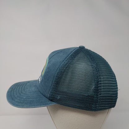 Doing My Best Snapback Trucker Hat Greenish-Blue One Size Mesh Back Mighty Fine