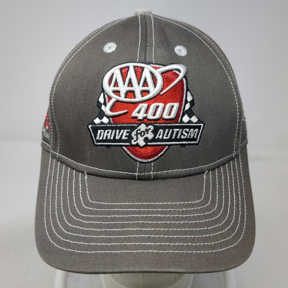 Fanatics Baseball Cap Gray One Size Strapback AAA 400 Drive for Autism Dover hat