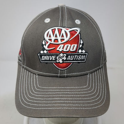 Fanatics Baseball Cap Gray One Size Strapback AAA 400 Drive for Autism Dover hat