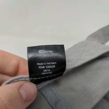 Stitch Slideback Hat Gray One Size Embroidered Adjustable Disney