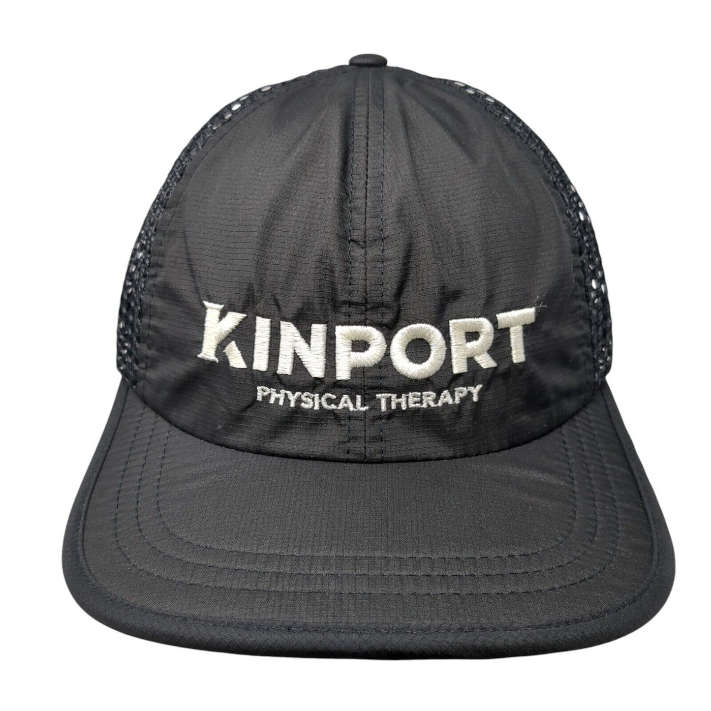 Kinport Physical Therapy Strapback Trucker Hat Black One Size Adjustable