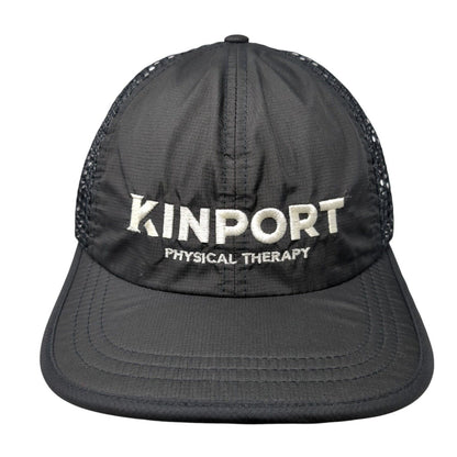 Kinport Physical Therapy Strapback Trucker Hat Black One Size Adjustable