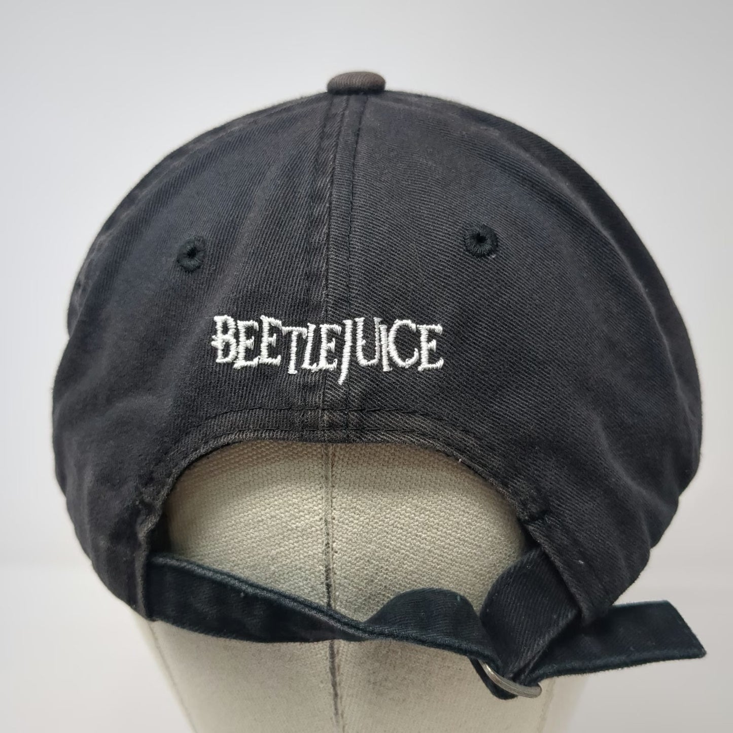 Beetlejuice Baseball Cap Black One Size Strange Unusual Skulls Movie Promo Hat