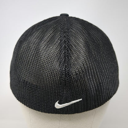 Nike Baseball Cap Black One Size Idaho Potatoes Mesh Back Fitted Golf Swoosh Hat