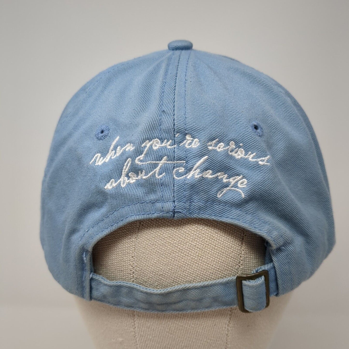 Hoffman Slideback Hat Blue One Size Adjustable Embroidered 6 Panel