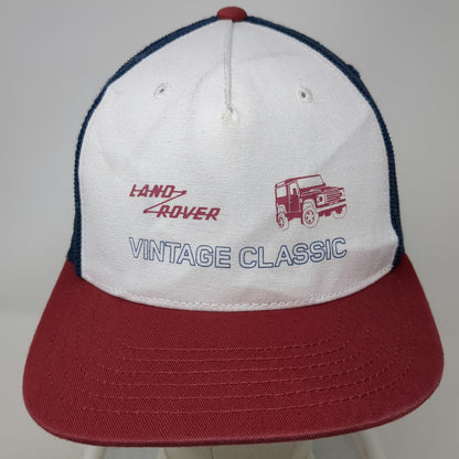 Land Rover Trucker Hat White Red Blue One Size Mesh Snapback Graphic Classic