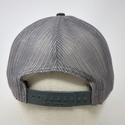 Richardson Trucker Hat Black One Size TRATFAB Fabrication Shop Mesh Snapback 112