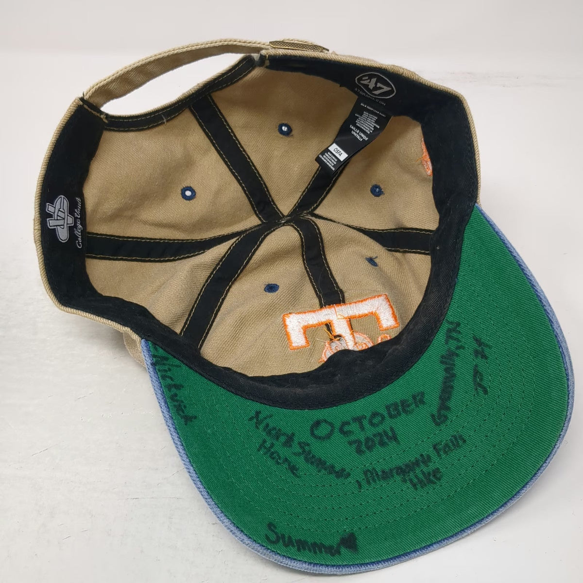 '47 Tennessee Volunteers NCAA Cap Beige Blue Orange One Size College Vault Hat