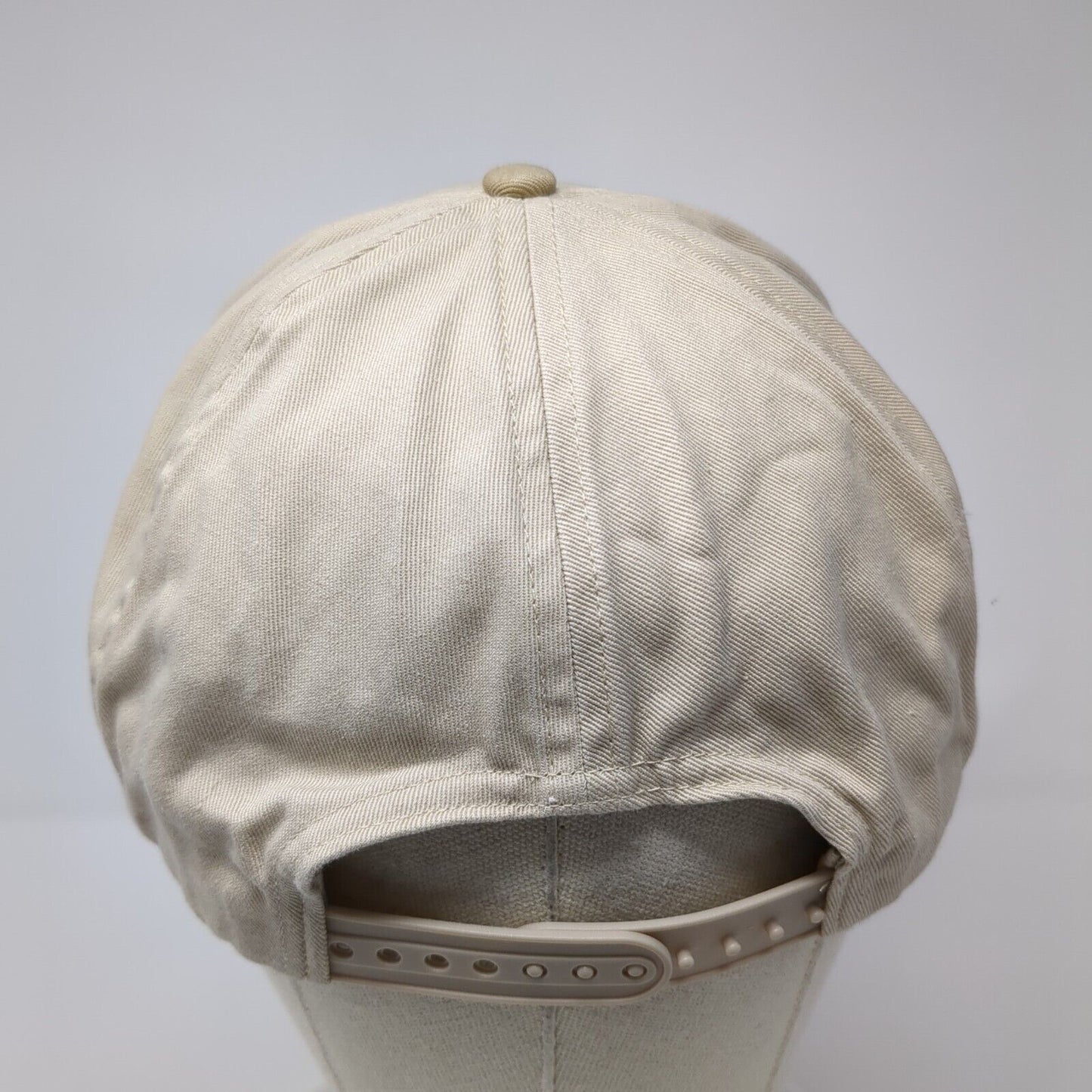 Gap Snapback Hat Tan One Size Adjustable Vented Holes 6 Panel Blank Cotton