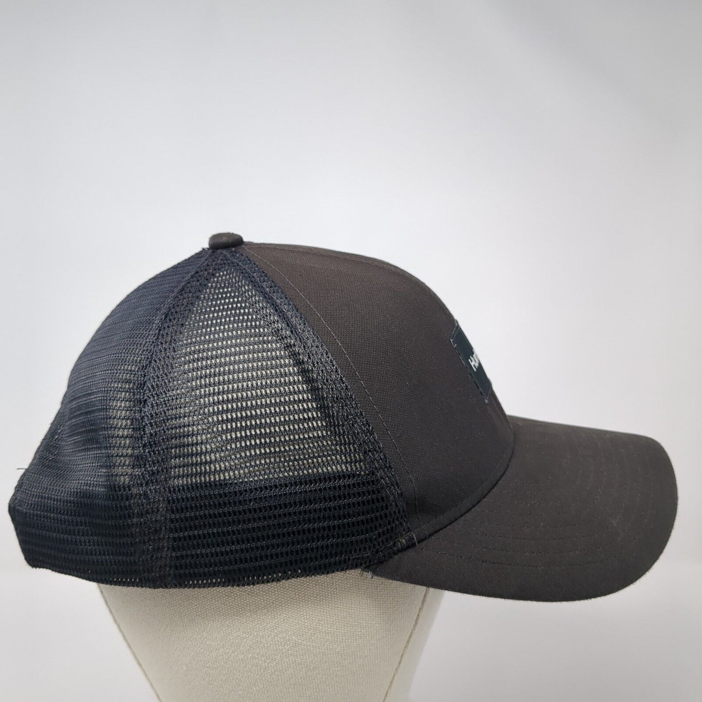 Hurley Patch Snapback Mesh Back Trucker Hat Black One Size 6 Panel